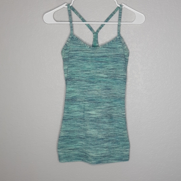 lululemon athletica Tops - Lululemon Power Y Space Dye Tank in Alberta Lake
